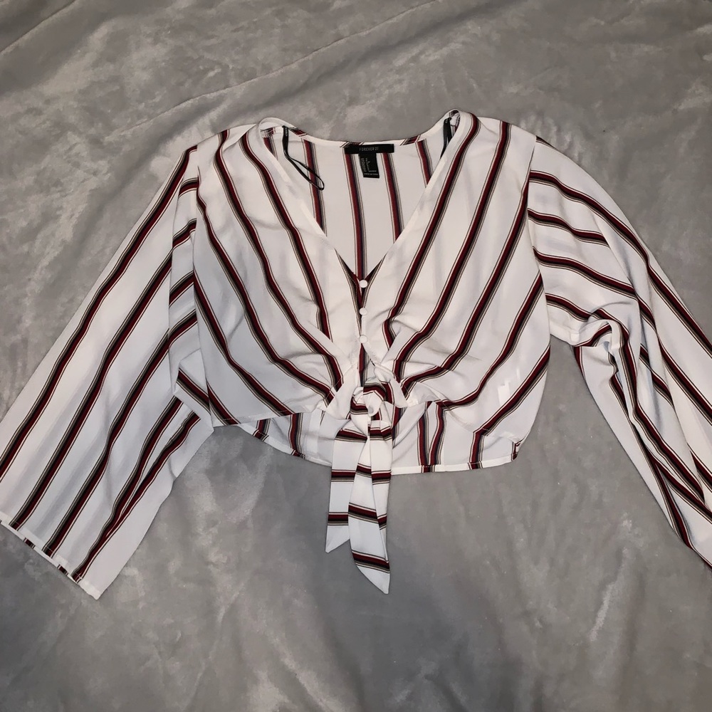 Striped crop top